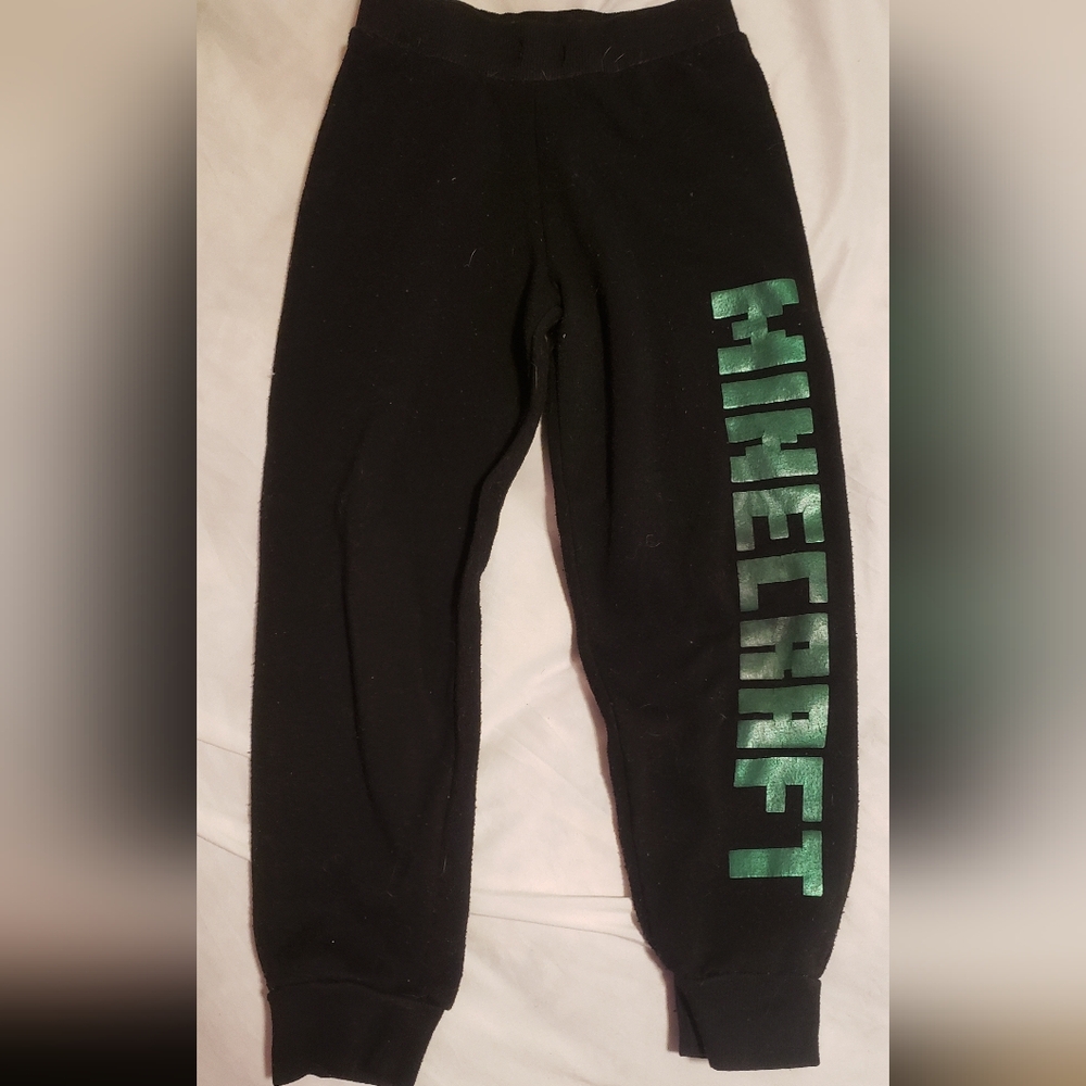 MAD Engine Black and Green Minecraft Joggers